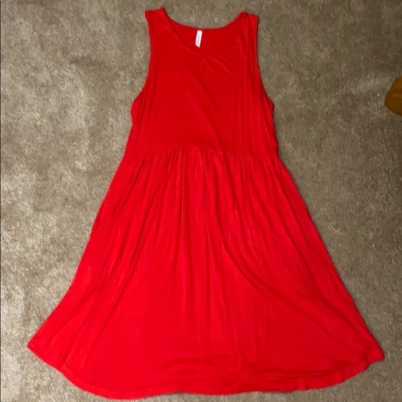 Dresses & Skirts - Red Dress with Pockets